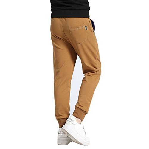 YoungSoul Kids Jogging Bottoms Sweatpants School Boys Jogger Pants Tracksuit Sports Trousers Brown 7-8 Years/Size 140