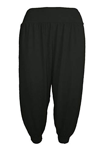 Hamishkane Girls Hareem Baggy Plain Alibaba Leggings Pants Stretchy Kids Harem Trousers Black