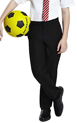Listers Schoolwear Boys Pull Up School Elasticated Trousers Black Grey Navy Age 2 3 4 5 6 7 8 9 10 11 12 13 14 15 16 Years