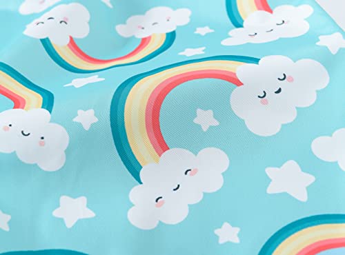 BLOMDES Rain Waterproof Pants Little Girls Outdoor Rain Trousers Kids Rain Rainwear for 4-5 Years