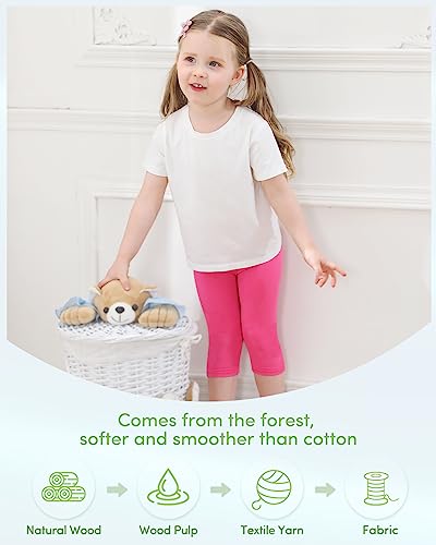 Adorel Girls Leggings Capri 3/4 Summer Trousers Pack of 6 Multicoloured Childhood 4 Years (Manufacturer Size: 110)