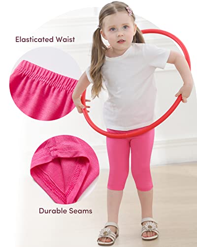 Adorel Girls Leggings Capri 3/4 Summer Trousers Pack of 6 Multicoloured Childhood 4 Years (Manufacturer Size: 110)