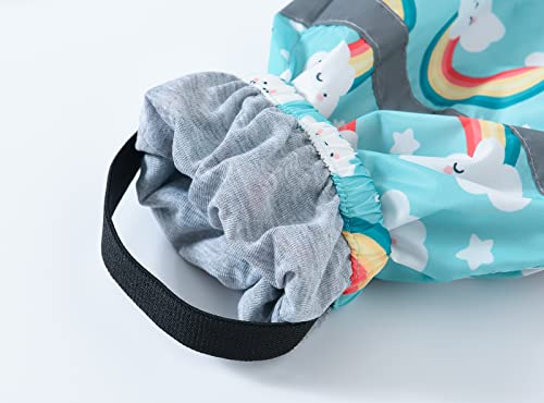 BLOMDES Rain Waterproof Pants Little Girls Outdoor Rain Trousers Kids Rain Rainwear for 4-5 Years