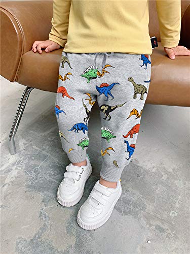 Little Hand Boys Sports Trousers Dinosaur Cotton Drawstring Pants Toddler Jogging Bottoms Sweatpant Age 5-6 Years