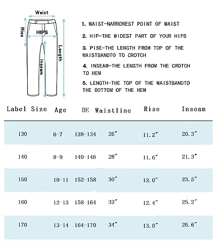 CAMLAKEE Boys Chino Trousers Kids School Straight Fit Cargo Pants Casual Streewear with Elastic Waistband Army UK:12-13 Years (manufacturers's Size: 160)
