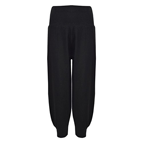 Kids Girls Ali Baba Style Plain Color - Ali Baba Trouser Black 9-10