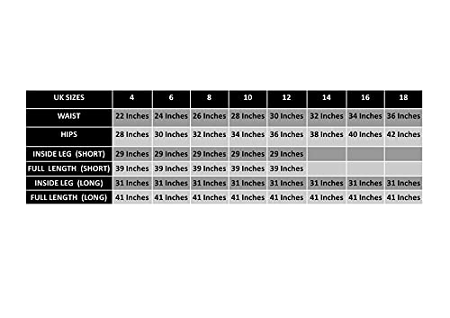 femiss Girls Black School Trousers Sizes 4 6 8 10 12 14 16 18 Women Work Office Skinny Strech Trousers (Black-10-31)