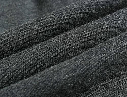 Dybker Girl Legging Cotton Kids Stretchy Pants Plain Tights Trouser Dance Full Length, Thick, Dark Gray, 120