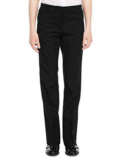 Listers Schoolwear Girls Skinny Fit School Trouser Ages 9-16 Black Tapered Narrow Leg