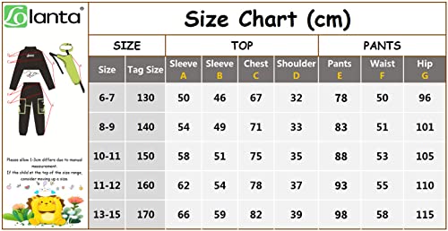 LOLANTA Girls Hip Hop Street Dance Outfit, Stylish Cargo Trousers Clothing Set,7-8 Years,Black