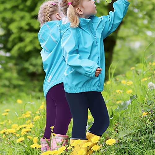 JOCMIC 5 Pack Girls Leggings Full Length Kids Toddler Leggings Girls School Trousers Pants 5-14 Years