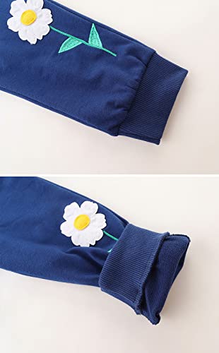 TEDD Girls Trousers Cotton Rainbow Pattern Sweatpants School Jogging Tracksuit Harem Pants with Pockets for Kids Age 3-4 Years