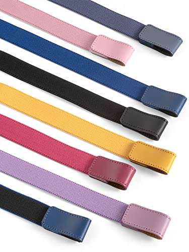 Olata Children’s Stretch Elasticated Belt with Adjustable Hook and Loop Fastening - 5-12 years. White