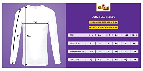 SOFTY® 2 Piece Unisex Children Kids Thermal Underwear Long Sleeve Top Warm Vest School (UK, Age, 9 Years, 11 Years, Regular, White)