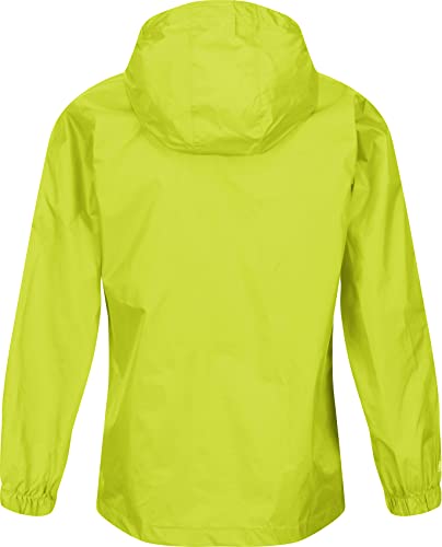 Regatta Kid Pack It Jacket III Waterproof Breatherbale Lightweight Durable Water Repellent Taped Seams Packs Away, Bright Kiwi, 9-10 Years