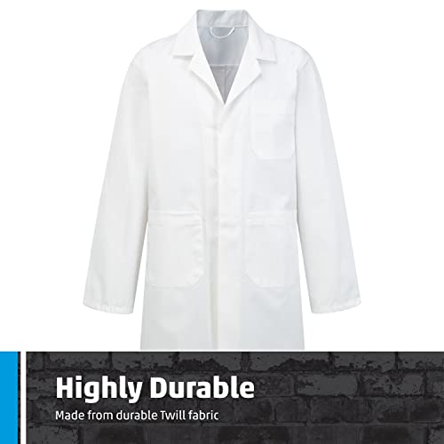 Fort Unisex Kids 444c Childs Warehouse Coat, White, 13 Years UK