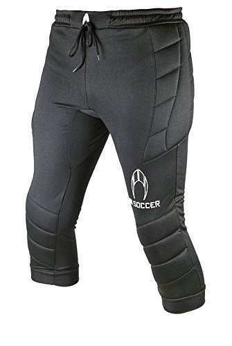HO Soccer 3/4 Logo Goalkeeper Pants, Unisex Children, unisex_child, 0505558, Black, 10