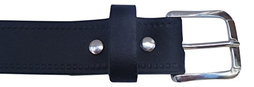 Streeze Boys Real Leather Belt. Made in UK. Children's Black Leather School Belt Sizes 14" - 30" (waist 28"-30", Black)