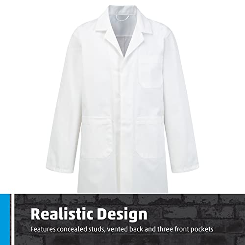 Fort Unisex Kids 444c Childs Warehouse Coat, White, 13 Years UK