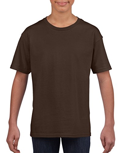 Boys Plain T Shirt Girls Childrens Kids Ages 1 2 3 4 5 6 7 8 9 10 11 12 13 14 15 Tee Shirt T-Shirt Brown