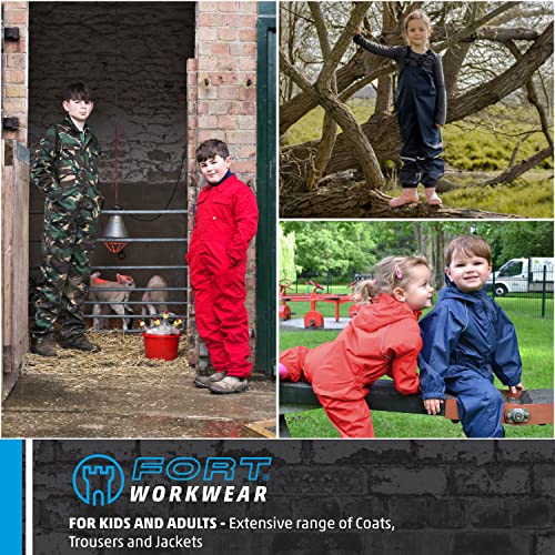 Fort Unisex Kids 444c Childs Warehouse Coat, White, 13 Years UK