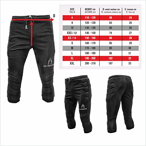 HO Soccer 3/4 Logo Goalkeeper Pants, Unisex Children, unisex_child, 0505558, Black, 10