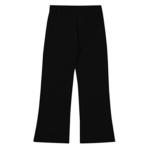 inlzdz Children Boys Classic Stretchy Latin Jazz Dance Pants Flared Leggings Trousers Gymnastics Dance wear Slim Fit Black 9-10 Years