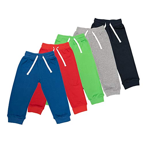 Baby Boy Toddler Casual Pull up Pants/Trousers / 100% Cotton Soft and Comfortable (5, 2-3 Years)