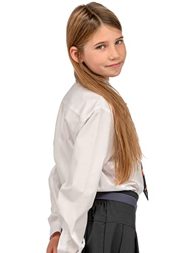 Olata Children’s Elasticated Belt with Plastic Clip Buckle (5-15 Years). Black/Red