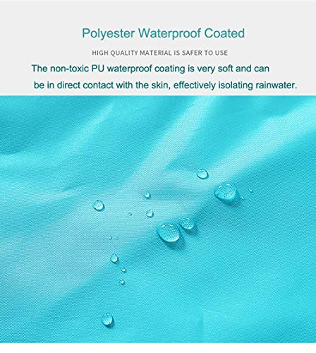 Coralup Toddlers Rain Waterproof Pants Little Boys Girls Mud Dirty Proof Trousers Kids Lightweight Rainwear Blue 5-6 Years