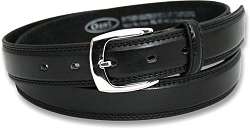 Ossi Leather Lined 28mm Childrens Belt - Black 3XS (22" - 26" waist)