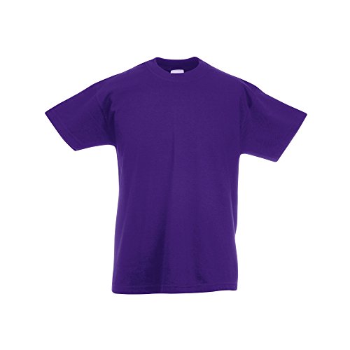 Fruit of the Loom Childrens/Kids Original Short Sleeve T-Shirt (3-4 Years) (Purple)