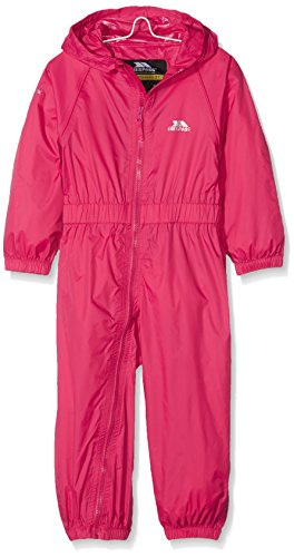 Trespass Girl's Button Rain Suit, Pink, 5-6 Years UK
