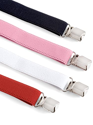 Olata Children's Y-Shape Adjustable Braces/Suspenders (0-2 Years) - 2cm. Navy Blue