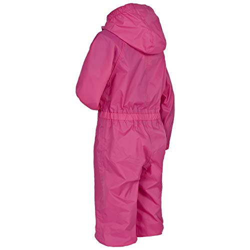 Trespass Girl's Button Rain Suit, Pink, 5-6 Years UK
