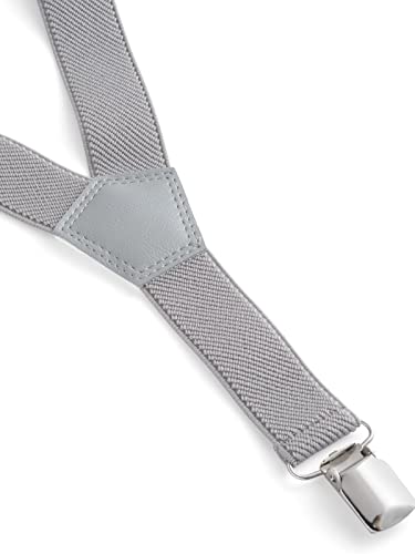 Childrens 1-5 Years Plain Coloured fully adjustable Elasticated Clip on Braces/Suspenders - Black