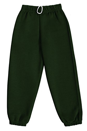 Dalsa Boys Girls Childrens Kids School PE Fleece Jogging Tracksuit Bottoms Trousers Bottle Green Age 3-4 Years (22 3-4 Years, Bottle Green)