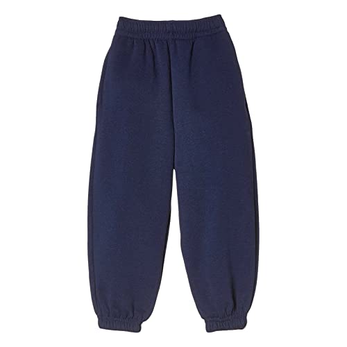 Stylo Online Kids Fleece Jogging Bottoms Boys Girls Sports PE Joggers Childrens Unisex Casual Fleece Pull On Trousers School Play Tracksuit Classic Bottom Soft Jog Pants(Navy, 11-12 Years)
