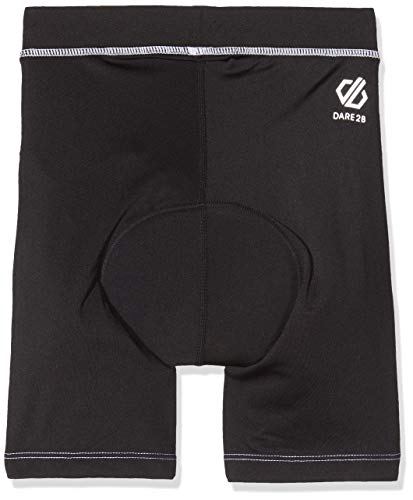 Dare2b Kids Unisex Reflective Lightweight Cycling Short | Moisture Wicking Fabric, Quick Drying, Moulded Double Density Insert & Gel Gripper at Hem Black