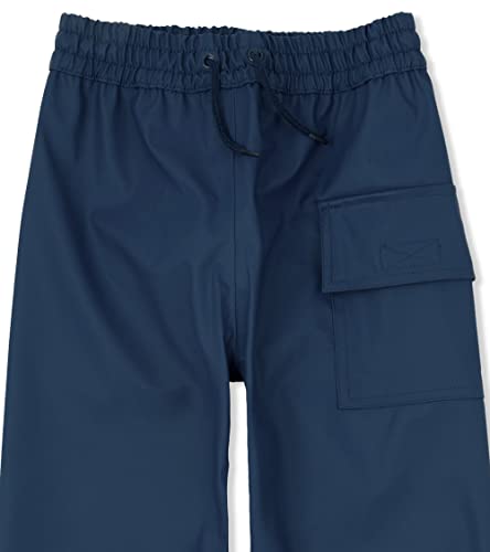 Hatley Children Splash Pants Rain Trousers, Blue (Classic Navy), 6 Years