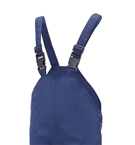 Wetplay KIDS WATERPROOF DUNGAREES RAIN OVER TROUSERS BOYS GIRLS CHILDS CHILDRENS (9-10 Years, Navy Blue)