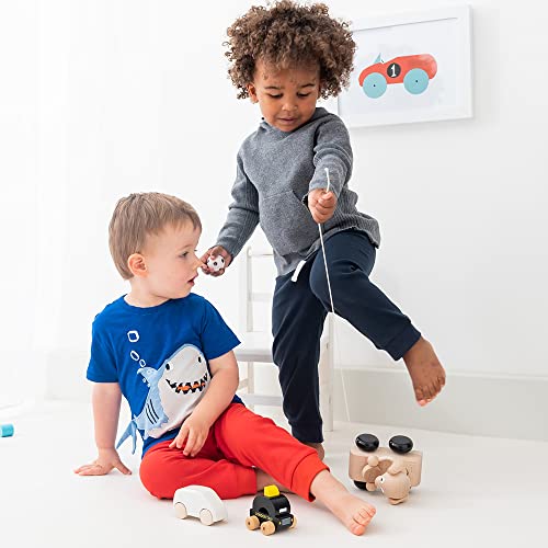 Baby Boy Toddler Casual Pull up Pants/Trousers / 100% Cotton Soft and Comfortable (5, 2-3 Years)