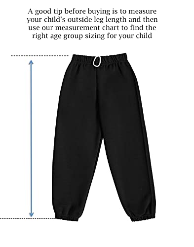 Dalsa Boys Girls Childrens Kids School PE Fleece Jogging Tracksuit Bottoms Trousers Bottle Green Age 9-10 Years (32 9-10 Years, Bottle Green)