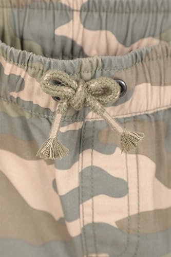 Mountain Warehouse Camo Kids Trousers - 100% Cotton Childrens Pants, Reinforced Knees Girls & Boys Bottoms, Stretch Cuffs - Best for Walking, Travelling, Outdoors Camouflage 13 Years