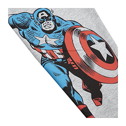 Marvel Boys Jogging Bottoms Pack of 2, 2PK Tracksuit Bottoms, Spiderman Captain America Hulk Merchandise (4-5 Years) Black