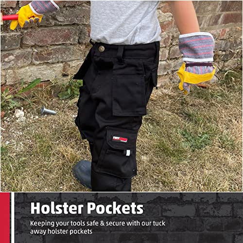 TuffStuff Unisex Kids 711j Junior Childs Pro Work Trouser, Black, 13 Years UK