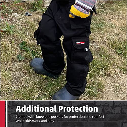 TuffStuff Unisex Kids 711j Junior Childs Pro Work Trouser, Black, 13 Years UK