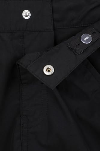 Mountain Warehouse Active Kids Trousers - Lightweight, Fast Drying All Season Pants, Shrink & Fade Resistant Casual Bottoms - for Spring Summer, Travelling, Camping Black 5-6 Years