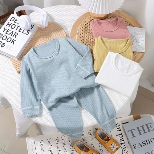 Hikewin Girls Base Layer Long Johns Tops and Trousers Sets hermal Underwear Set Girls' Thermal Sets Purple 3-4Years