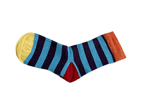 Bahob® 6 Pairs Boys Girls Character Cotton Socks Kids Novelty Designer Socks (8-13 years, Striped)